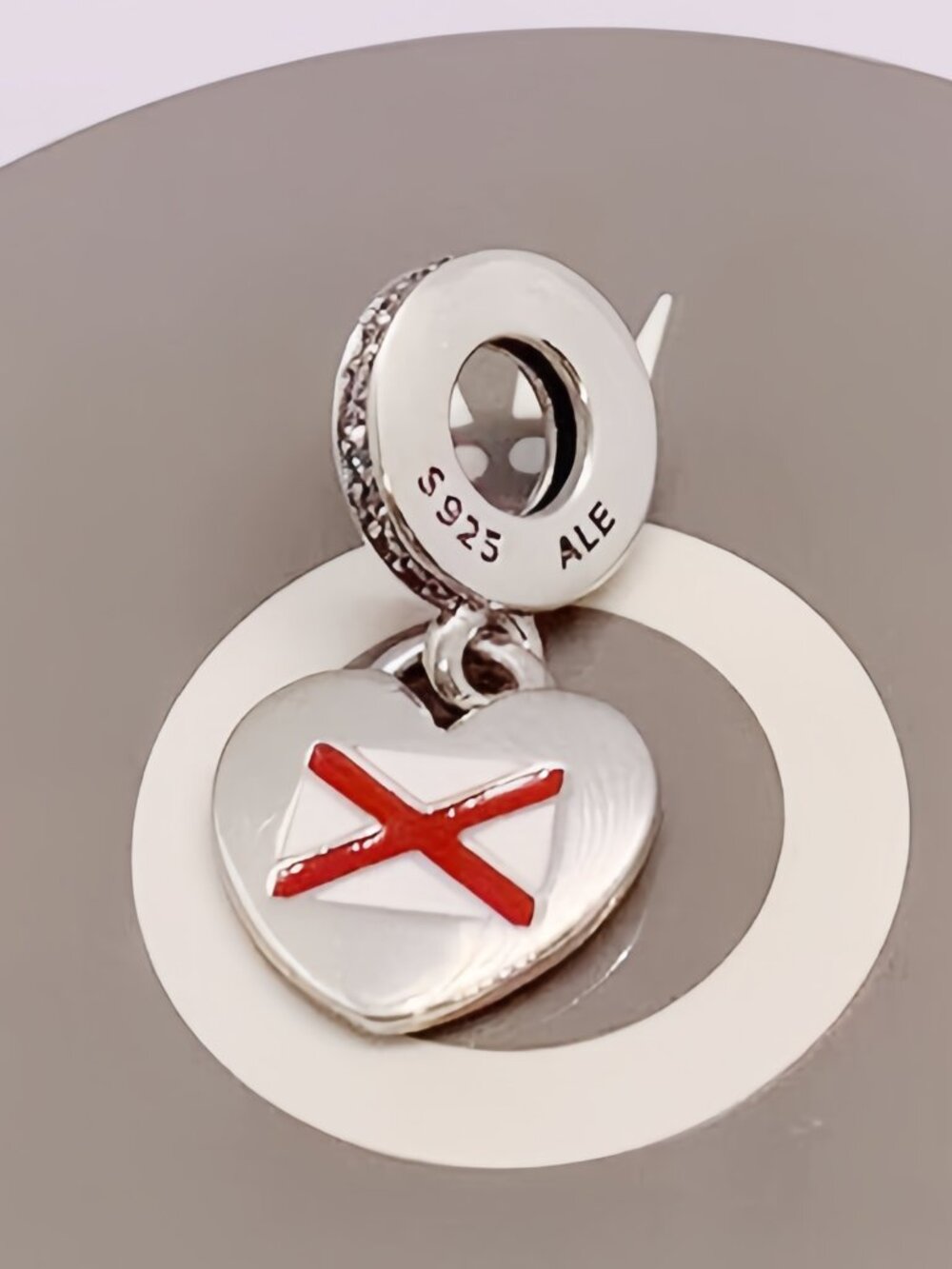 Pandora Northern Ireland Flag Exclusive Heart Charm Pendant